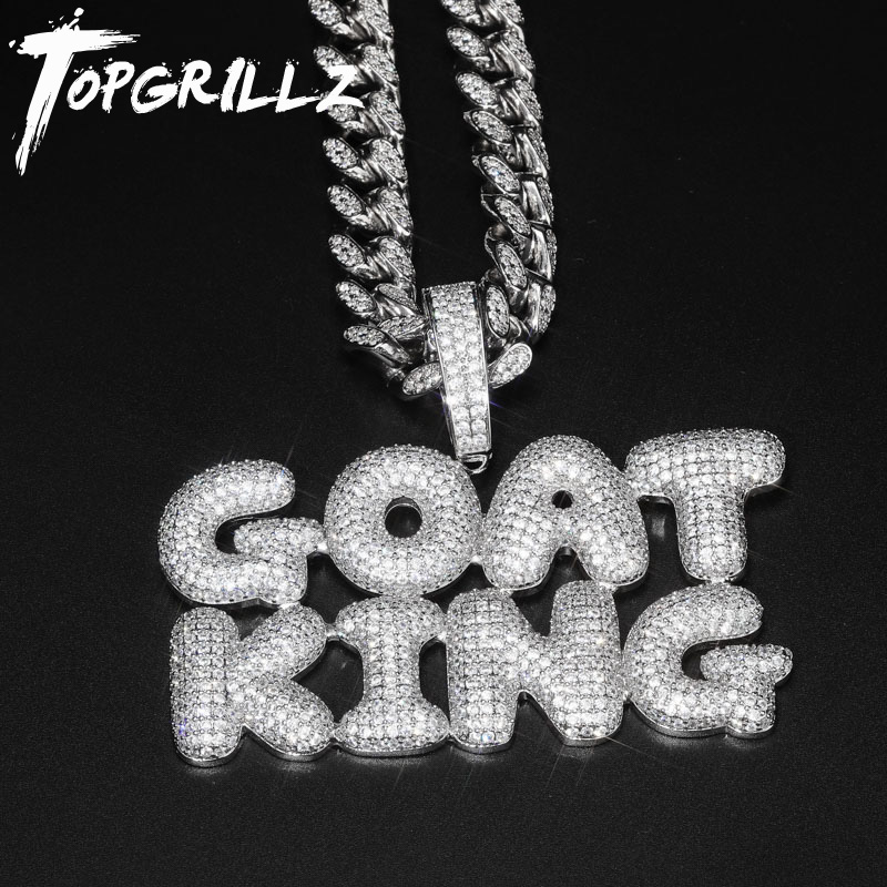 Name Necklace Custom - TOPGRILLZ 쿠바 체인 사용자 정의 이름