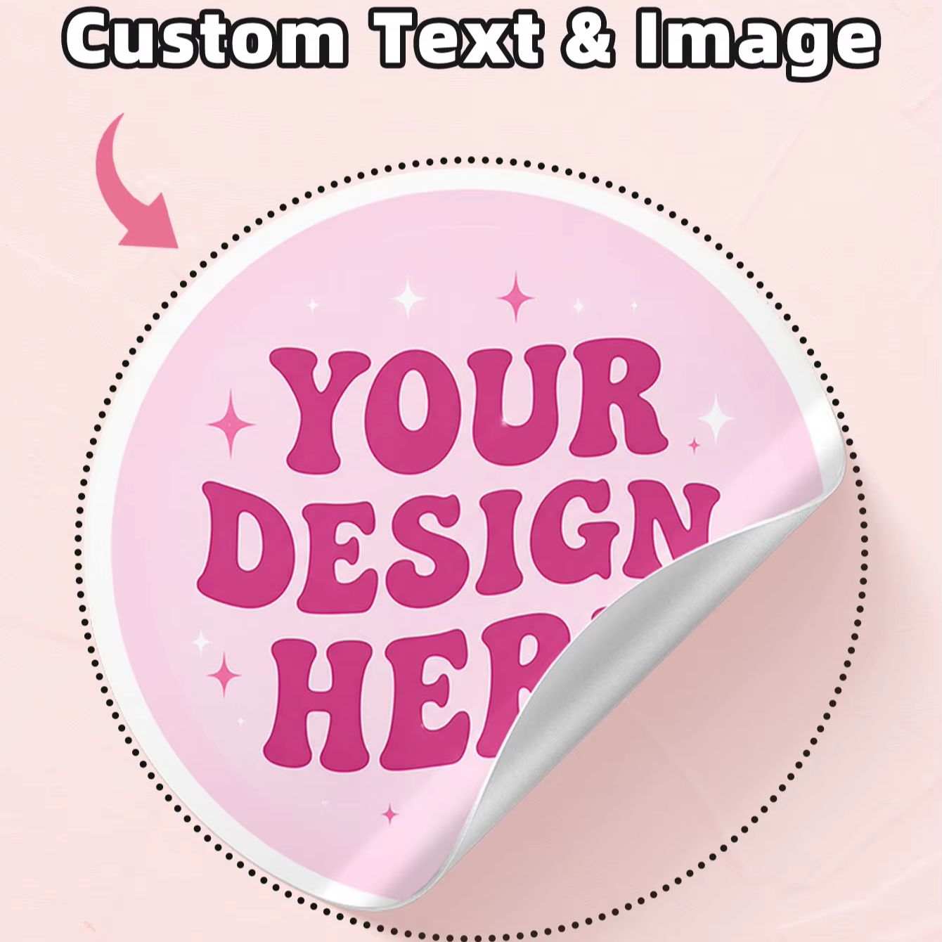 1-130개 투명 PVC 맞춤형 원형 스티커, 휴일 선 - Personalised Candle Label 리뷰 및 가격