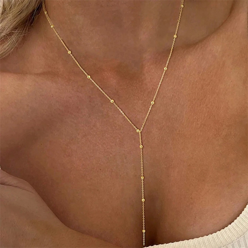 빈티지 골드 컬러 롱 체인 드롭 목걸이 여성용 심플 메 - Birth Flower Necklace 리뷰 및 가격