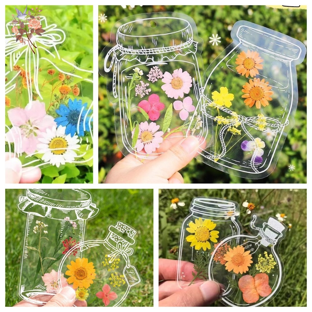 수제 압화 북마크 DIY 재료 투명 병 스티커 수제 엠 - Dried Flower Bookmark 리뷰 및 가격