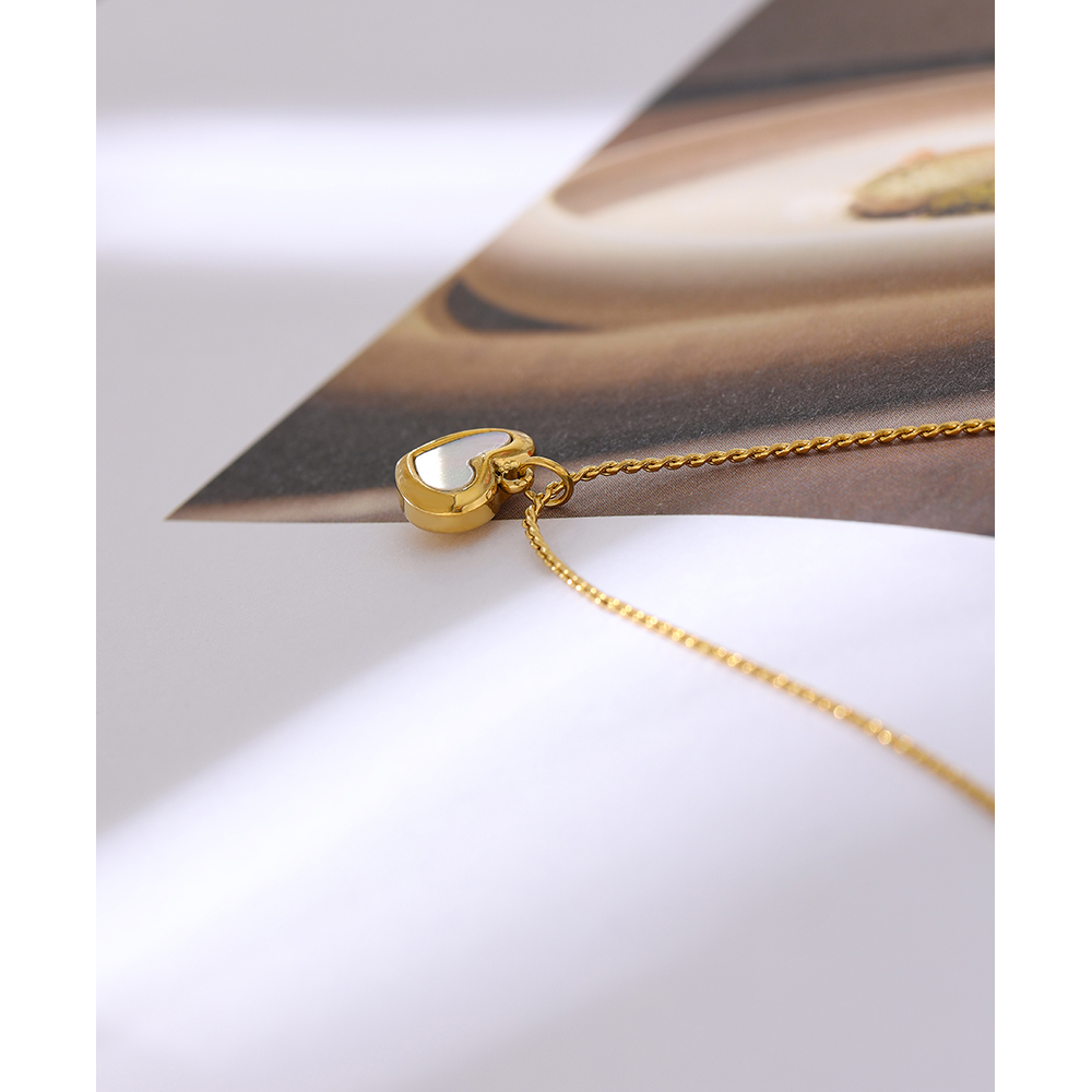 Yhpup 귀여운 하트 천연 쉘 펜던트 목걸이 18 K - Birth Flower Necklace 리뷰 및 가격