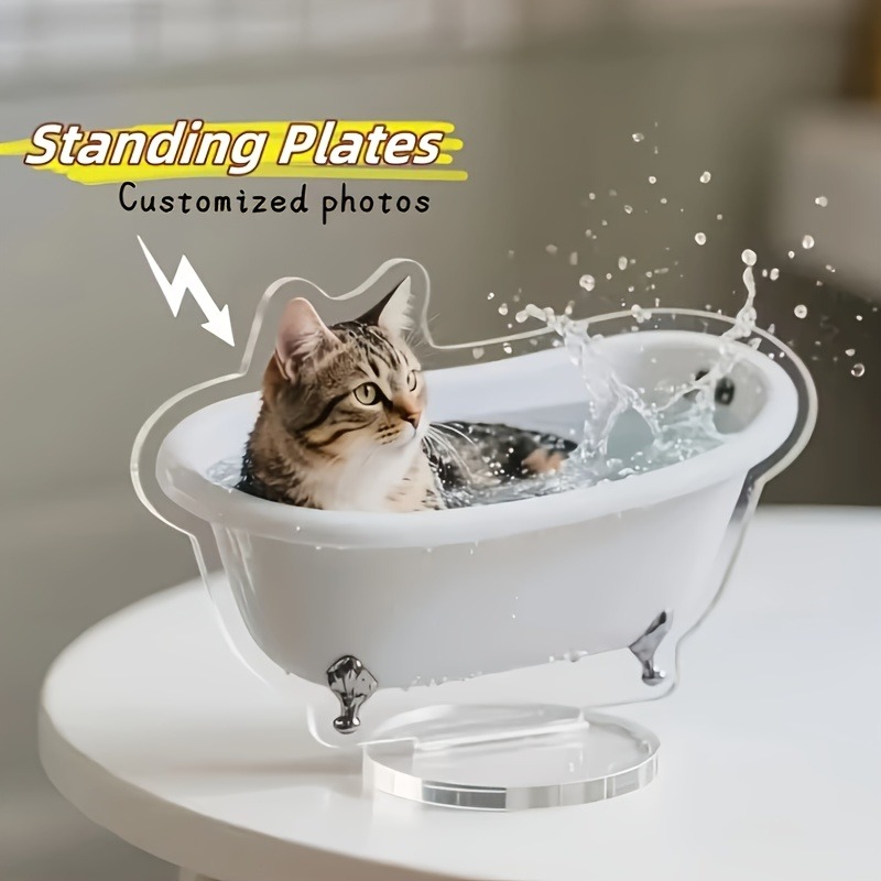 맞춤형 불규칙 모양 애완동물 아크릴 스탠디, 2D 평면 - Pet Portrait Custom 리뷰 및 가격